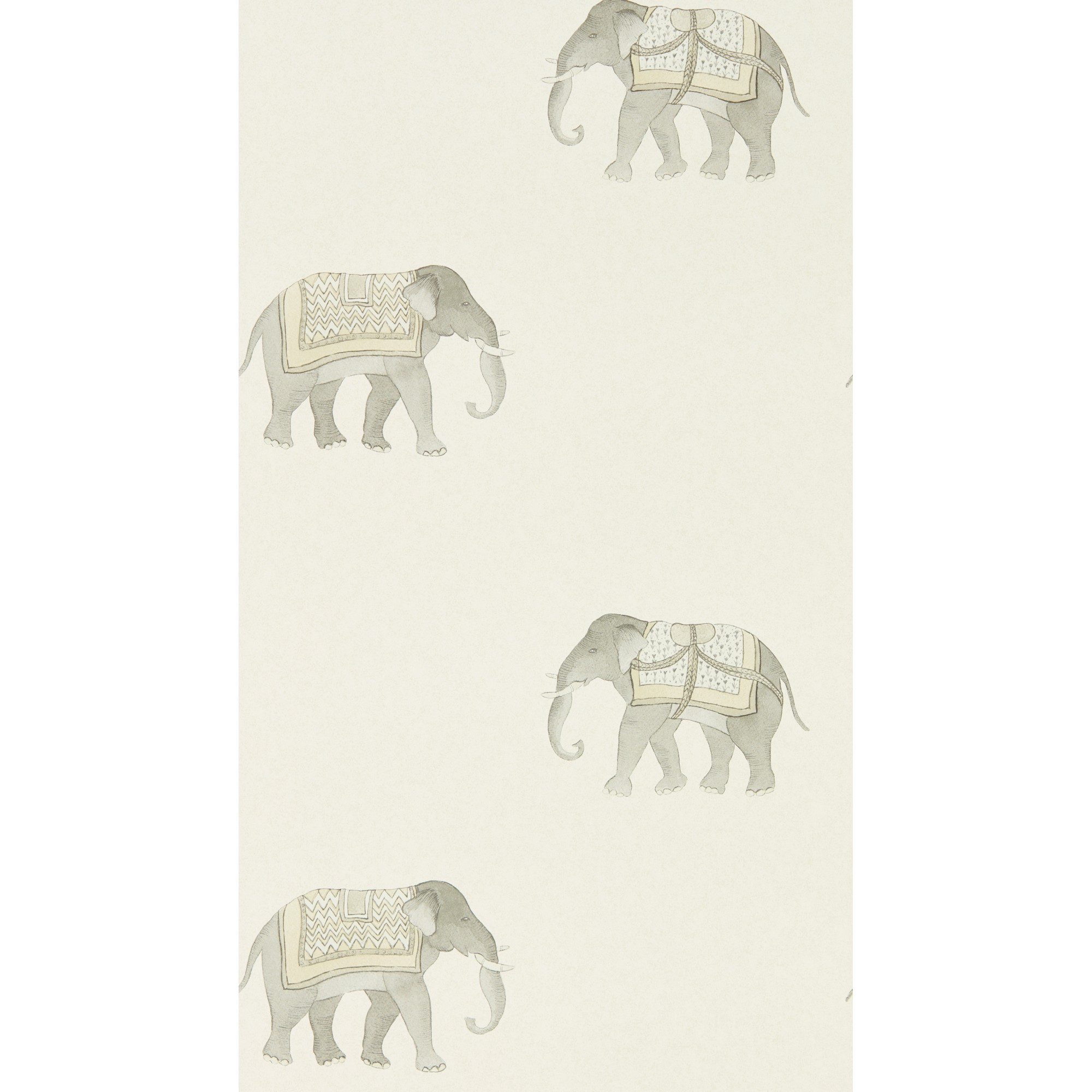 India Wallpaper 216333 By Sanderson In Silver Ivory